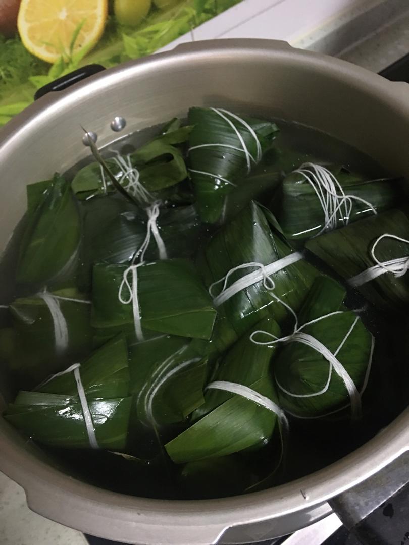 鲜肉粽子&红枣粽子（牛角包法&四角包法）