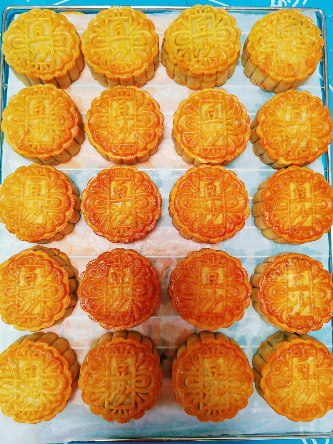 75克自制低糖红豆沙月饼