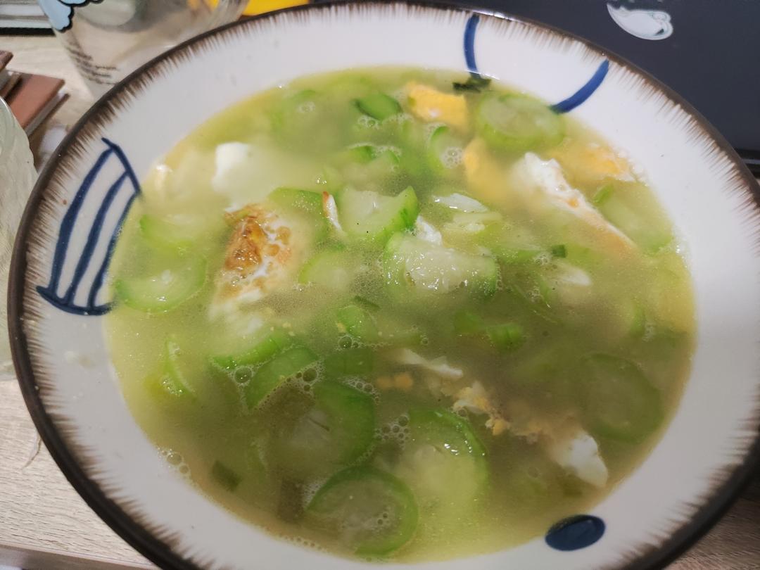 不变色丝瓜汤