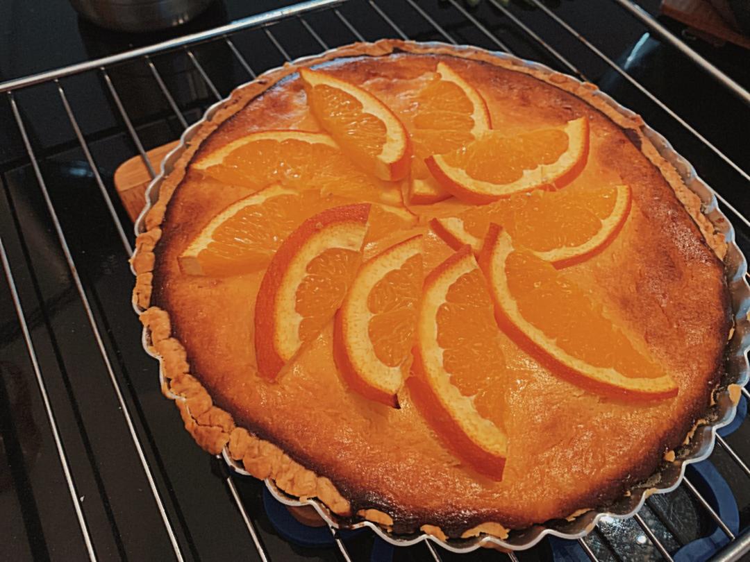 香橙乳酪派#UKOEO烤箱食谱#