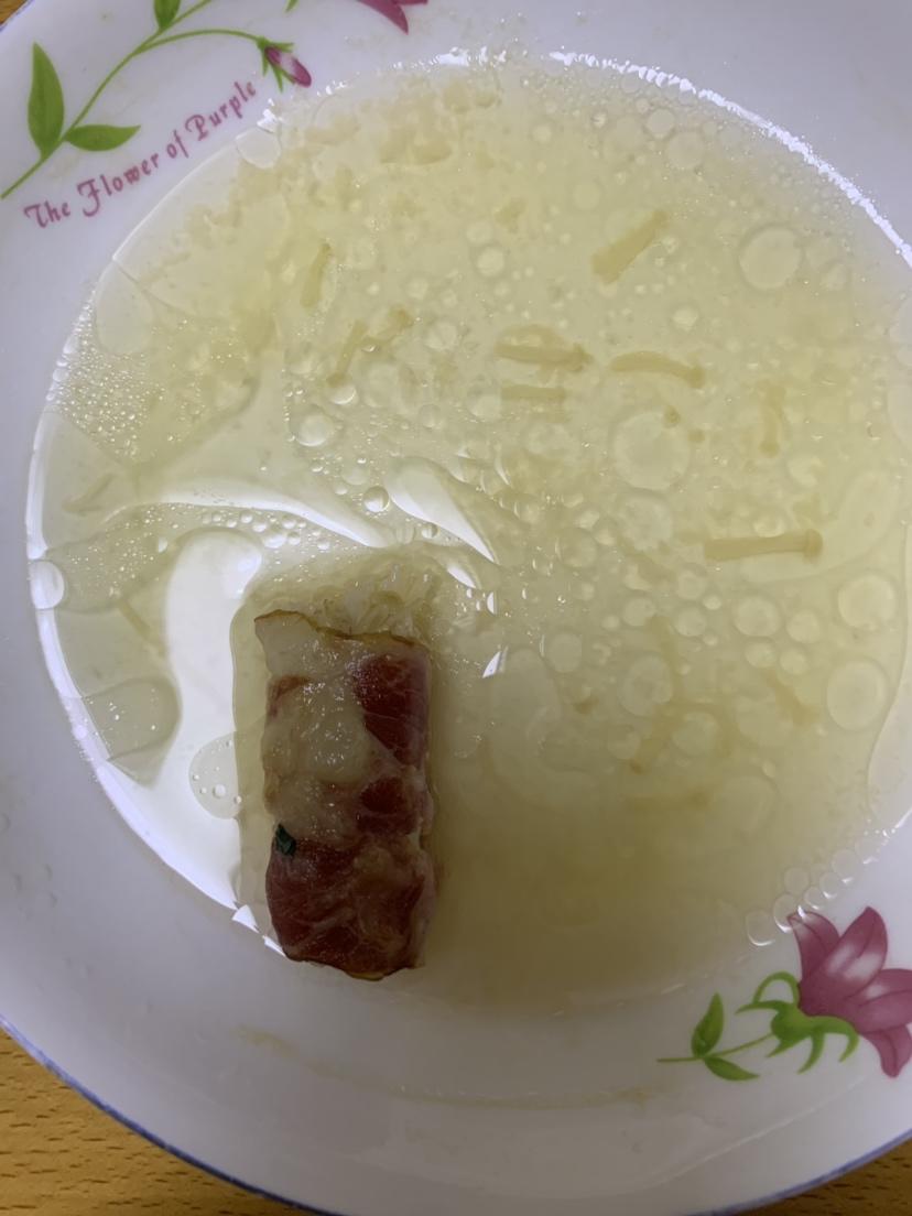 清蒸金针菇培根卷（超简单）的做法