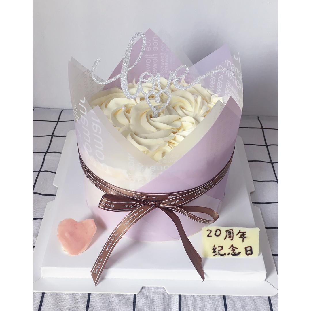 蛋糕裱花—简单花束蛋糕