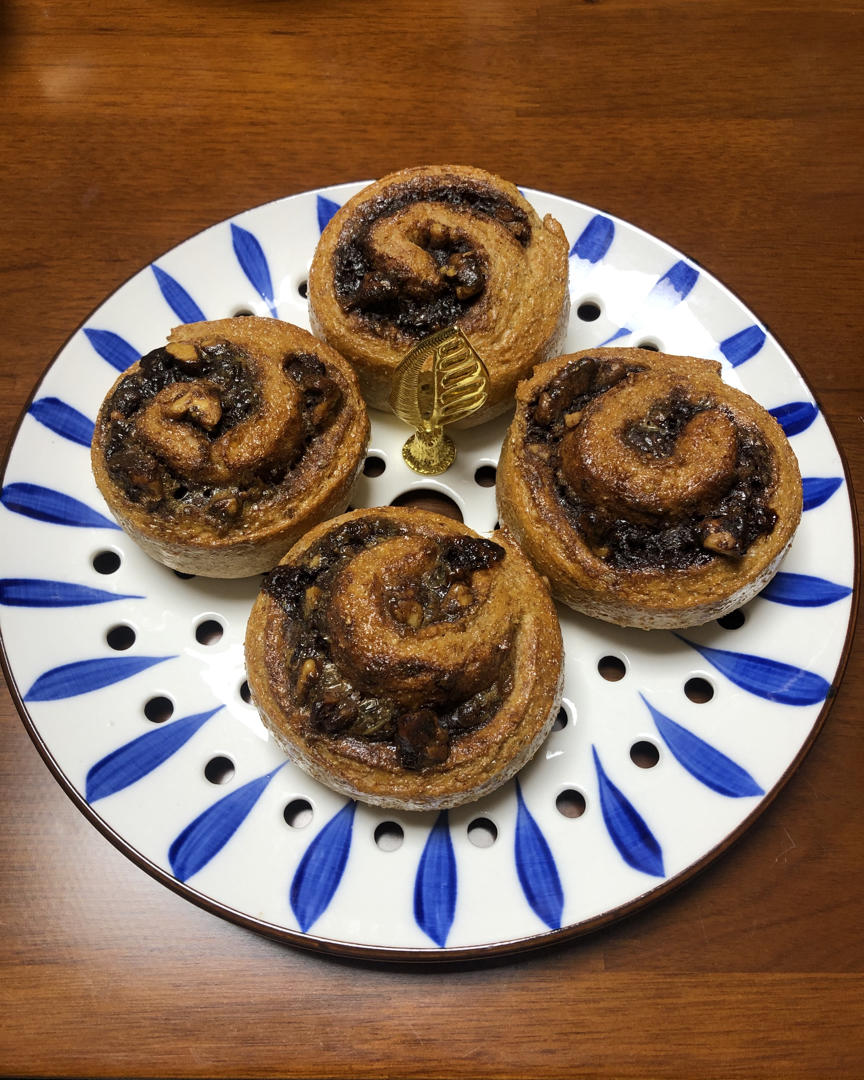 红糖肉桂核桃手撕面包