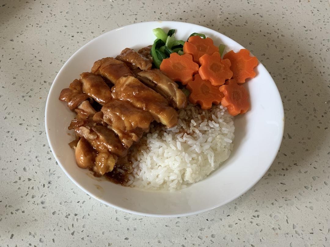 快手简单的照烧鸡腿饭