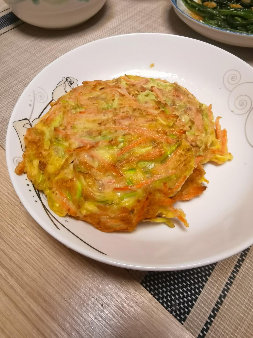 胡萝卜西葫芦鸡蛋饼