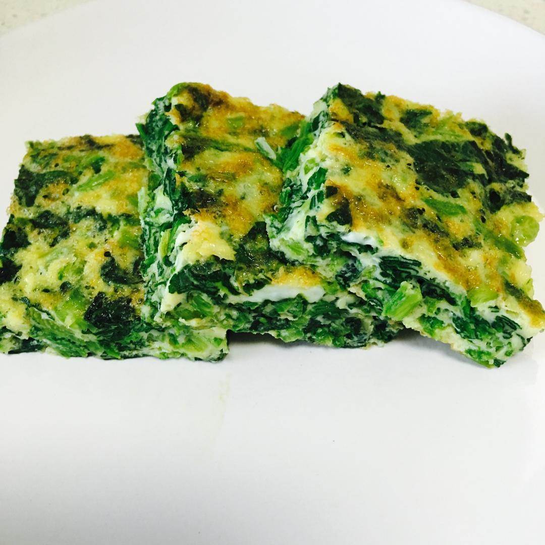 菠菜鸡蛋饼