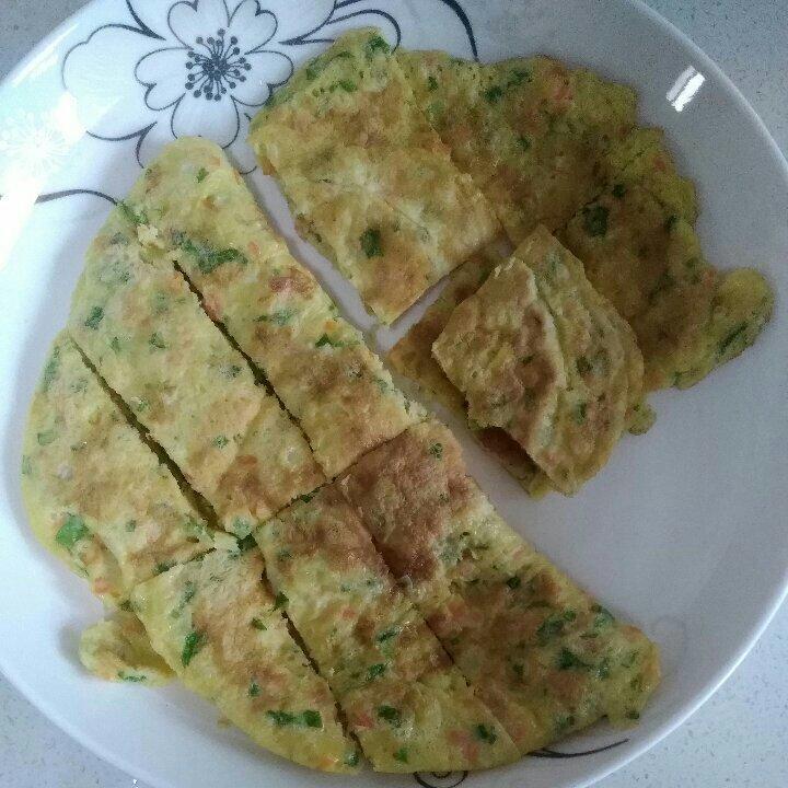 宝宝早餐蔬菜鸡蛋饼