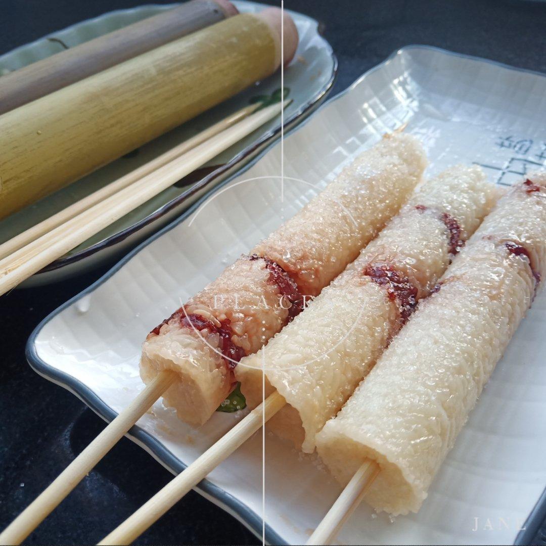 击缶踏歌做的竹筒粽子