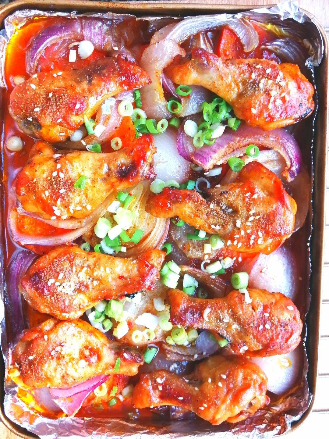 香蒜蕃茄烤鸡腿