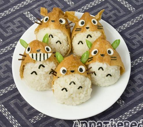龙猫稻荷寿司 (Totoro inari-zushi)的做法