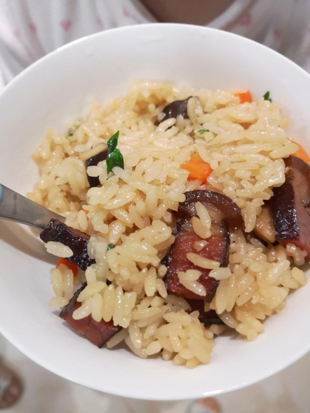香菇腊肉饭