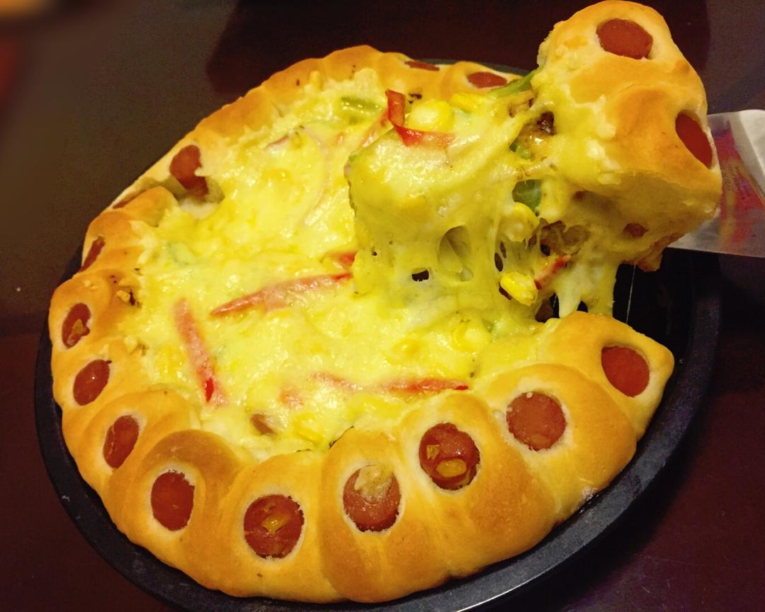 咖喱鸡肉花边披萨的做法