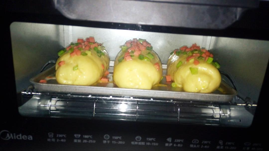 香葱火腿肉松面包