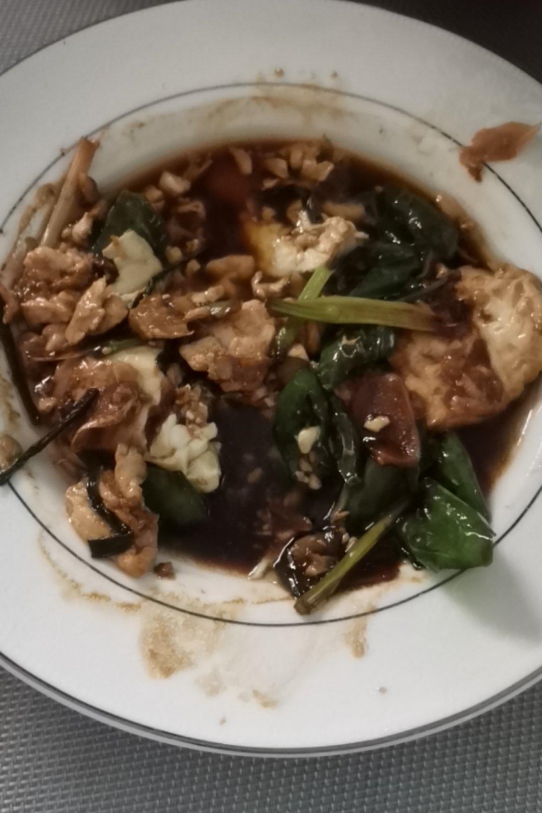葱烧嫩豆腐