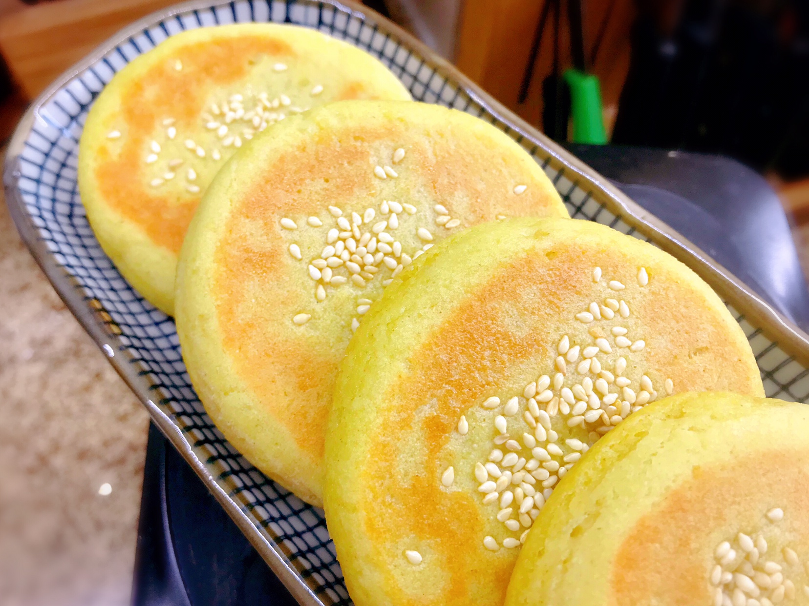 黄米面豆沙黏饼的做法