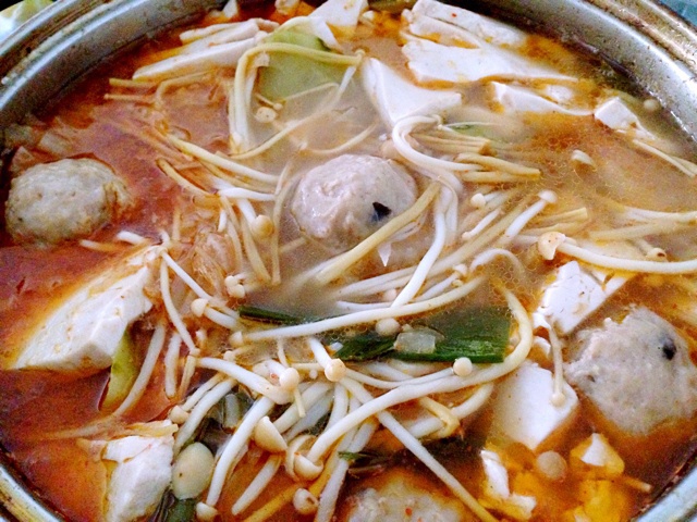 辣白菜豆腐汤