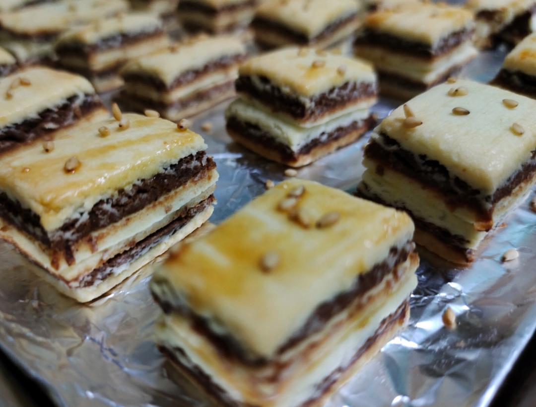 【元旦中式点心】豆沙酥饼