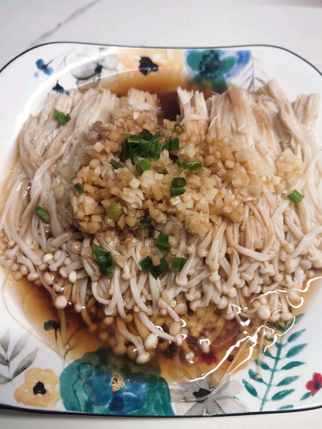 蒜蓉蒸金针菇