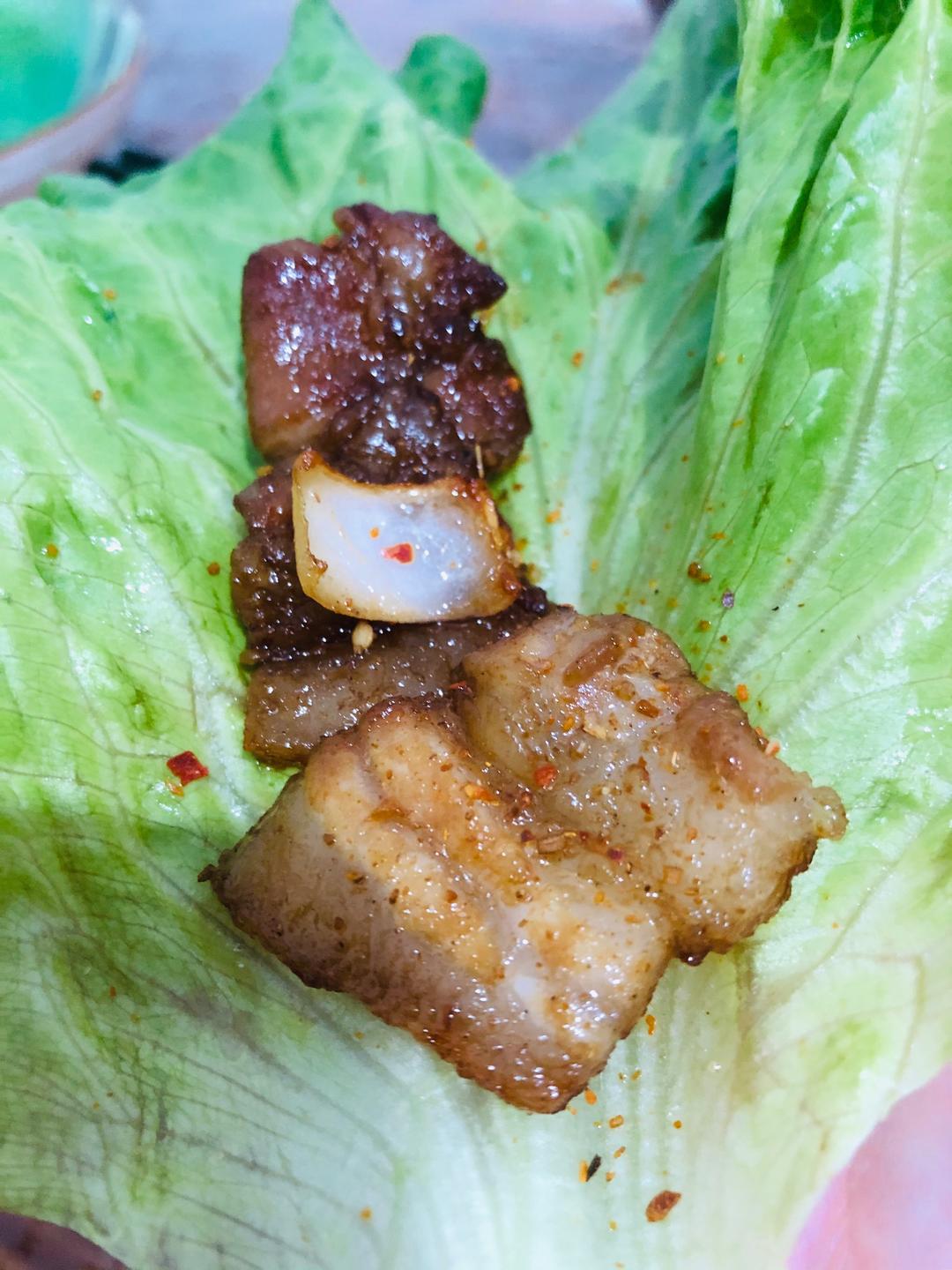 懒人烤五花肉空气炸锅版