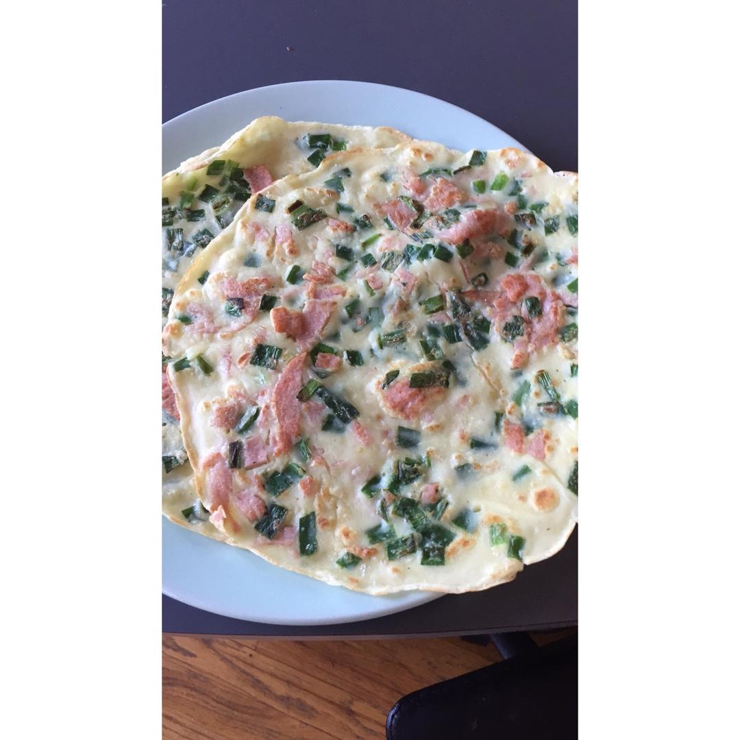 韭菜鸡蛋摊饼