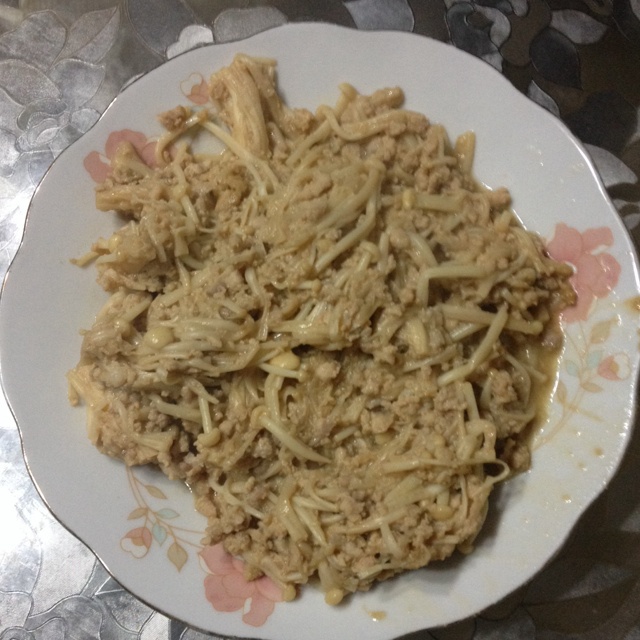 肉末金针菇