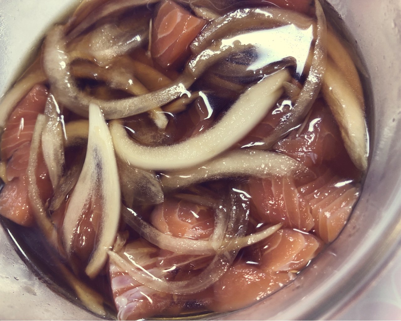 韩式腌三文鱼的做法