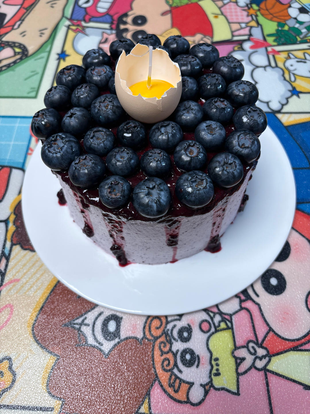 蓝莓可可蛋糕🫐
