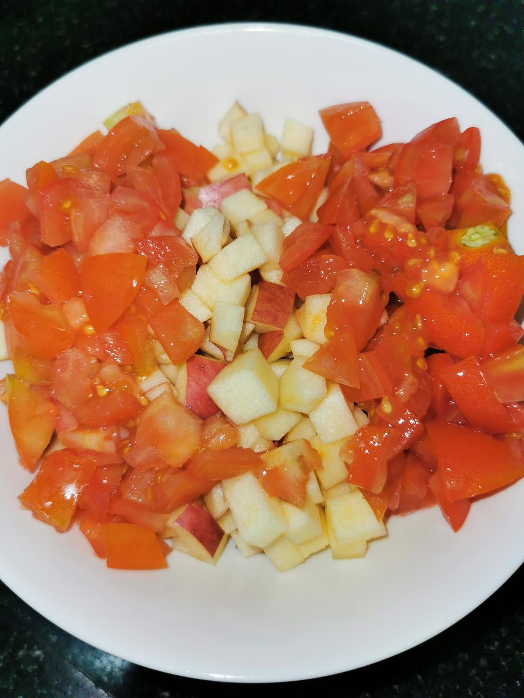 苹果西红柿蜂蜜水