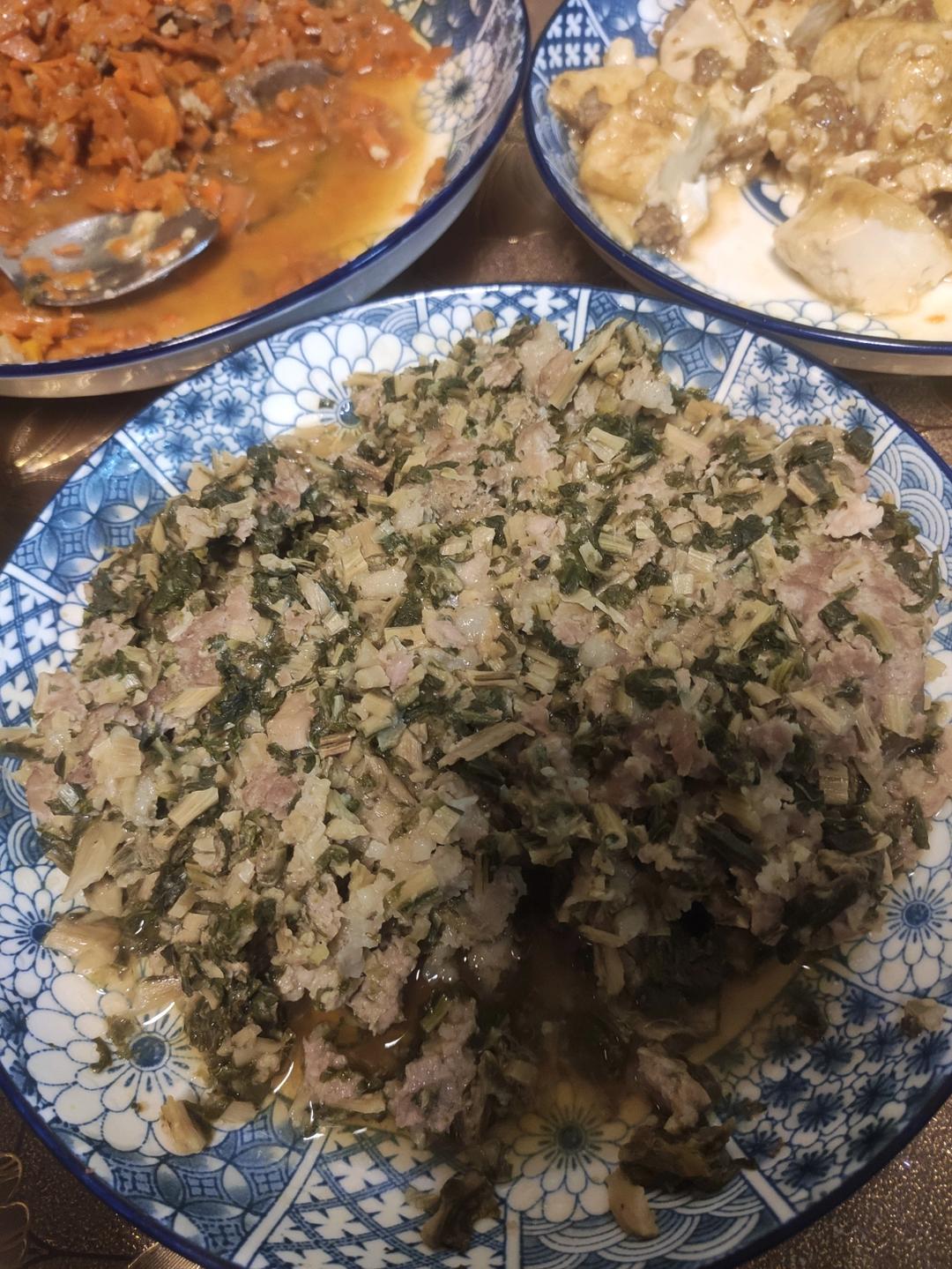 广东梅菜肉饼，拌饭超赞的