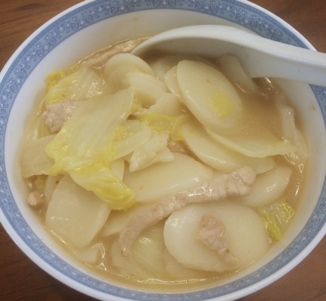 白菜肉丝年糕