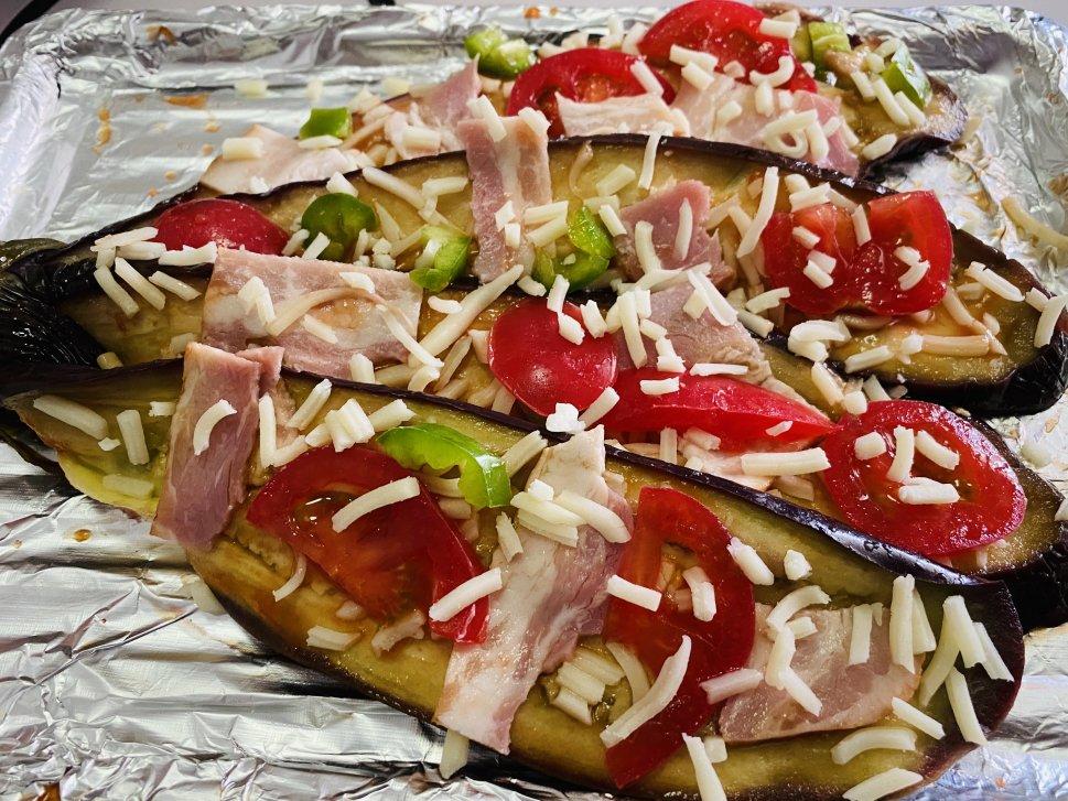 在家自制美味的茄子🍆披萨