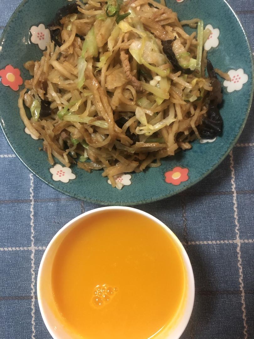 老北京素炒饼(肉炒饼)