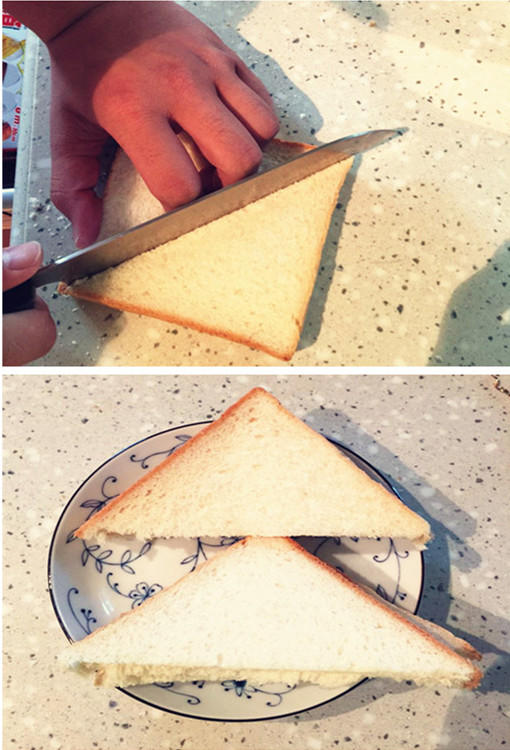 花生、蓝莓酱夹心烤三明治的做法 步骤2