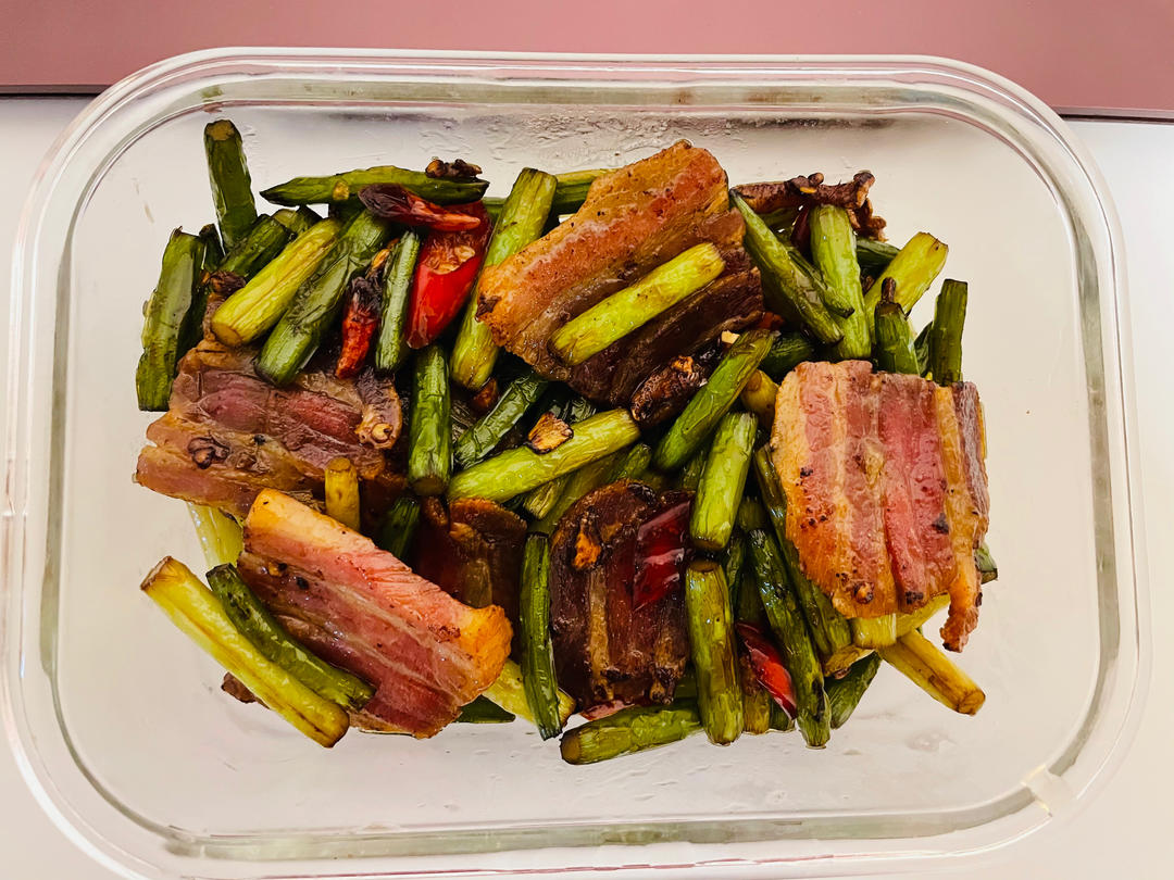 蒜苔炒腊肉