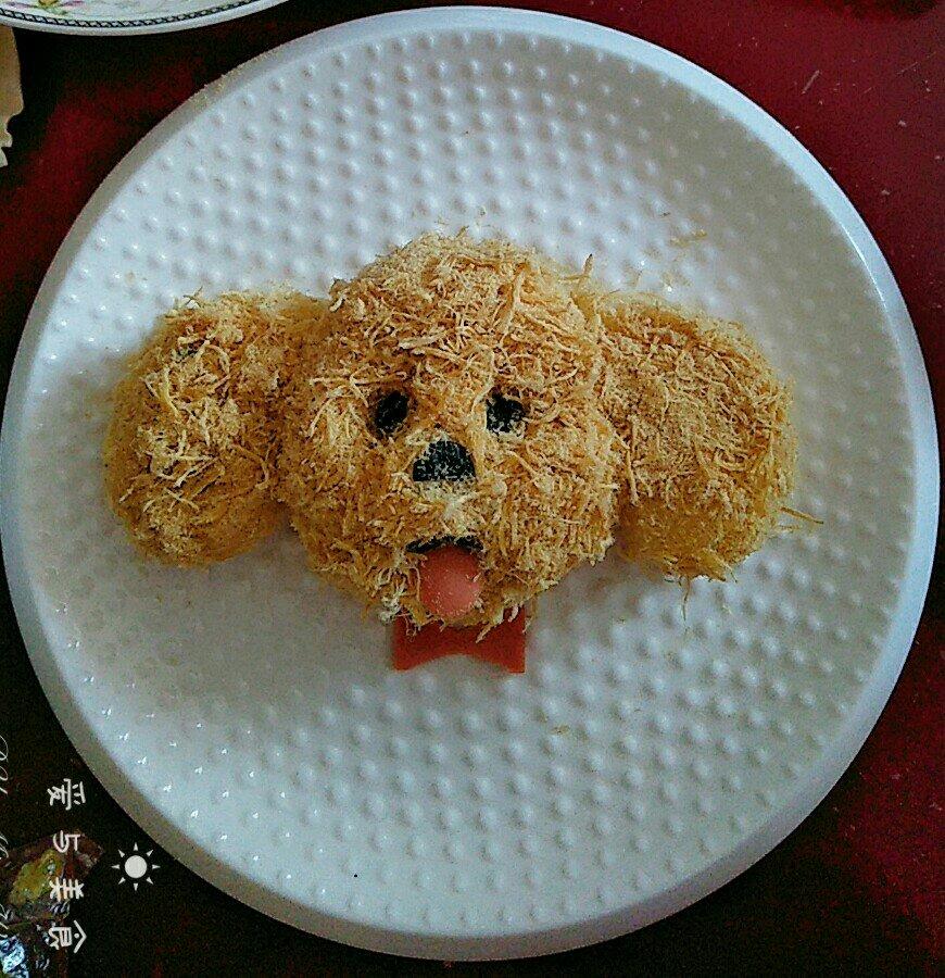 哄娃人气早餐【咸蛋黄肉松饭团】泰迪版-每天都是六一节