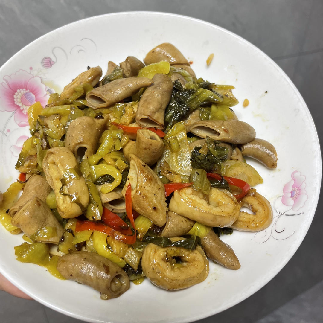 酸菜小肠爆炒