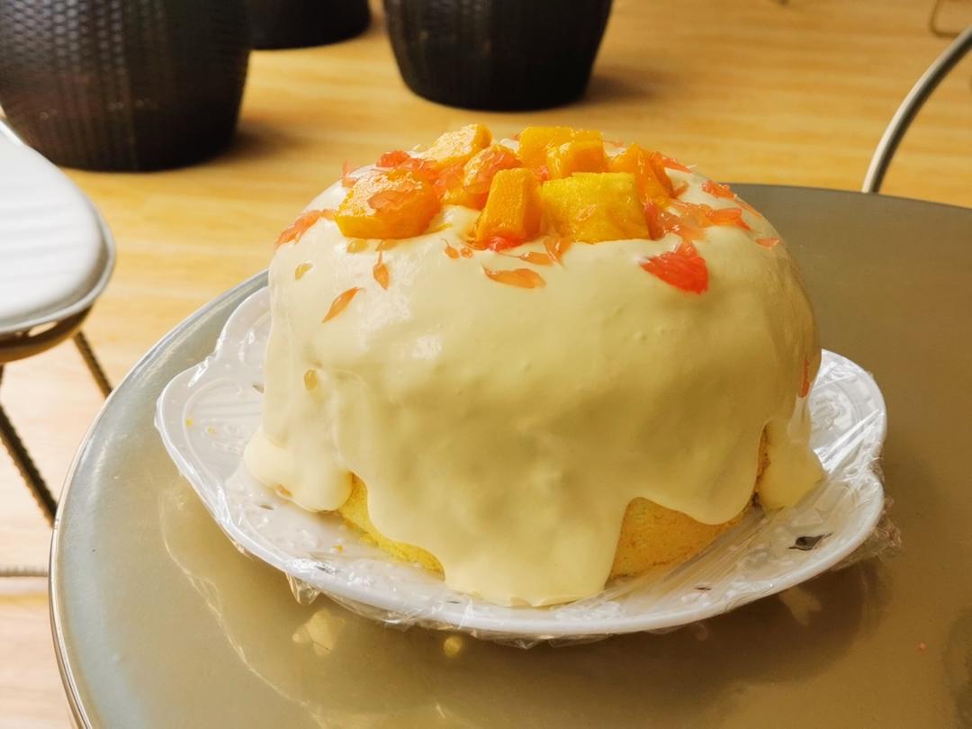 杨枝甘露爆浆蛋糕【初味日记】