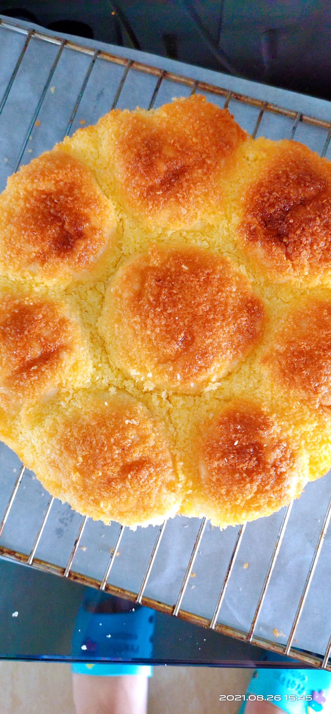 椰蓉餐包（一次发酵，玉米油版，或黄油）