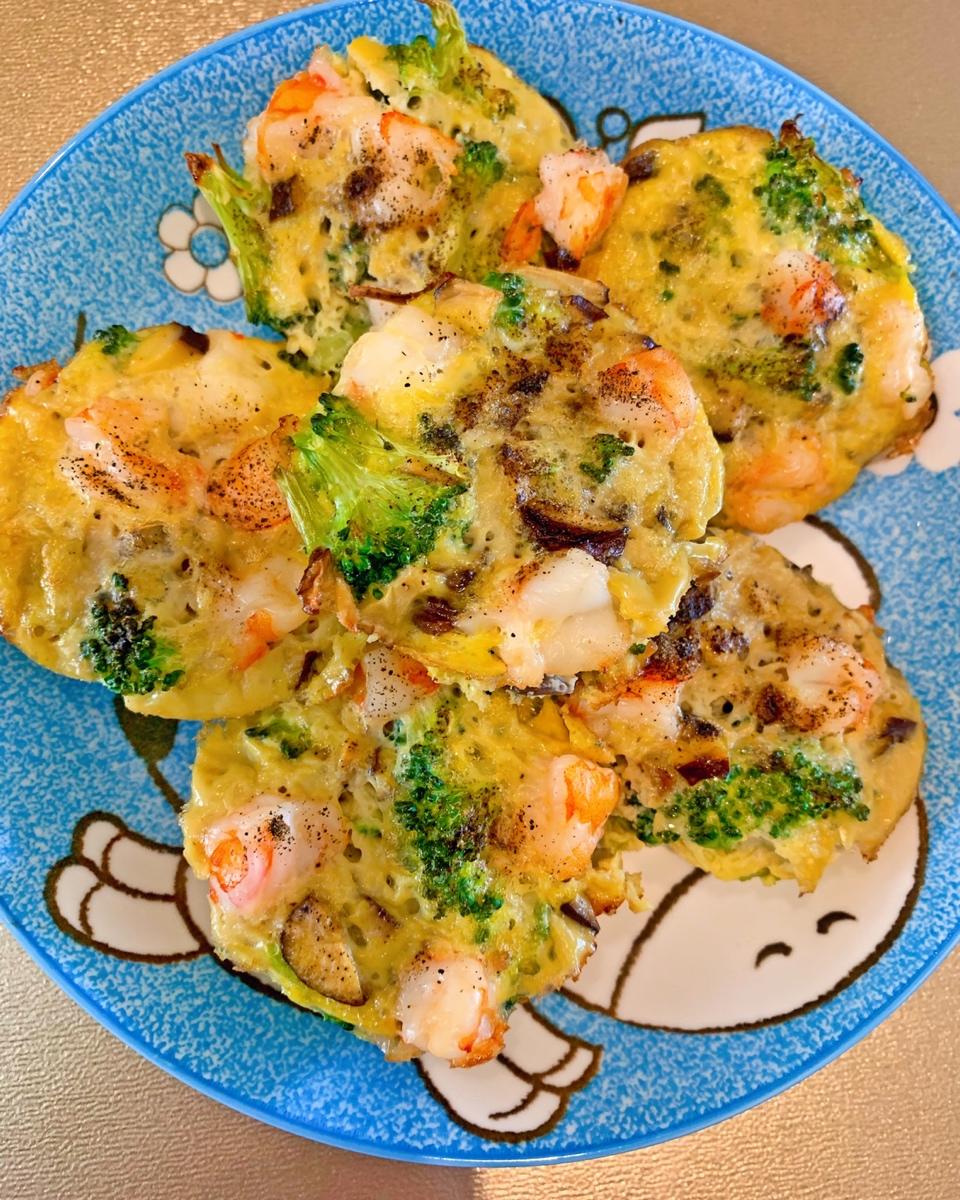 无油减脂鲜虾蛋挞