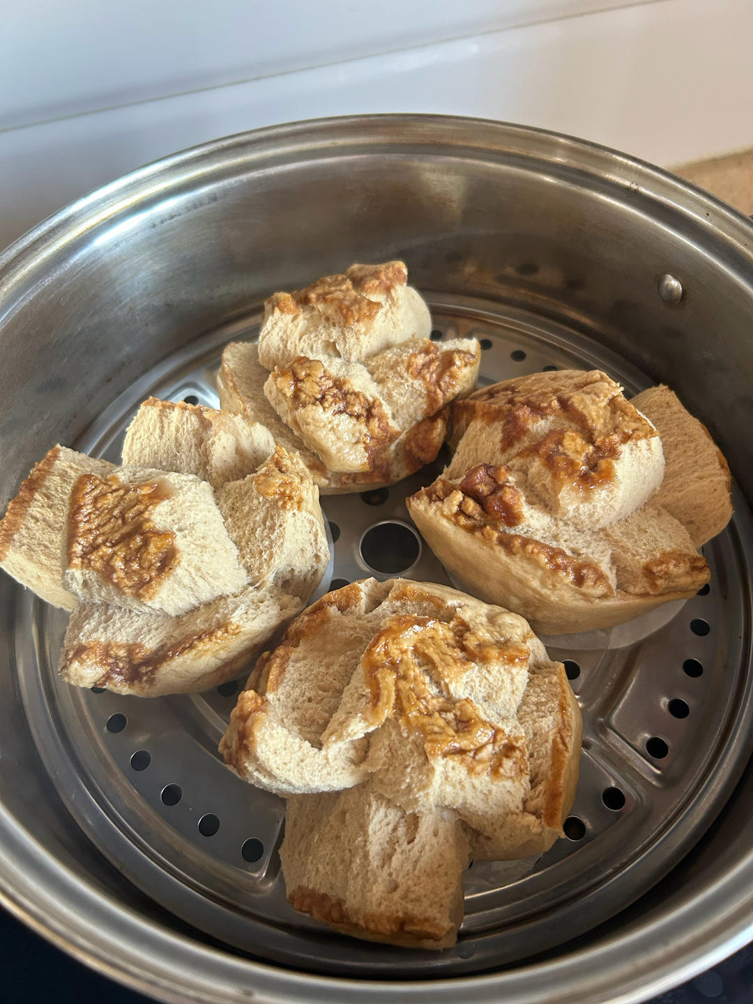 红糖自然开花馒头❗️按步骤来必定成功(ง•̀_•́)ง想偷懒不行哦