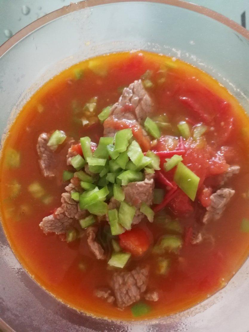 番茄牛肉片汤