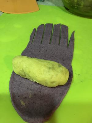 紫薯芝士饅頭包包的做法 步骤7