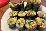【卡路里之战】牛肉&鱼饼紫菜包饭290千卡最强饱腹感
