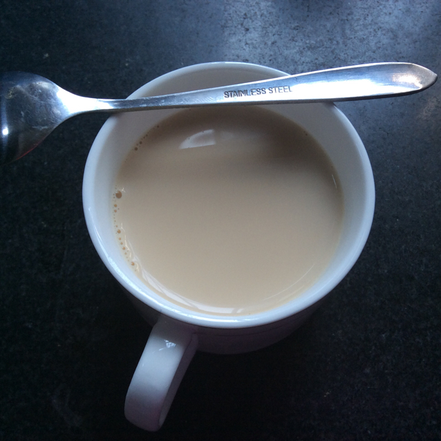 浓浓的锅煮奶茶