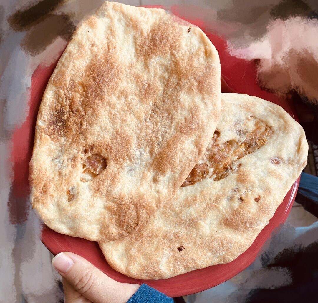 榨菜鲜肉锅盔（发面、死面通用）