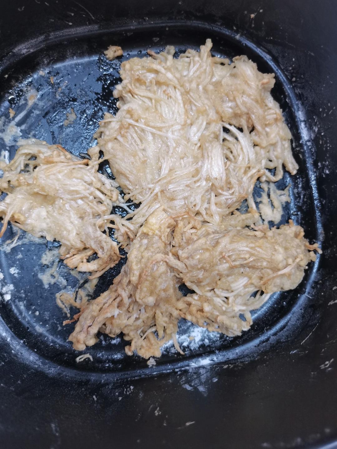 空气炸锅金针菇【香辣酥脆】