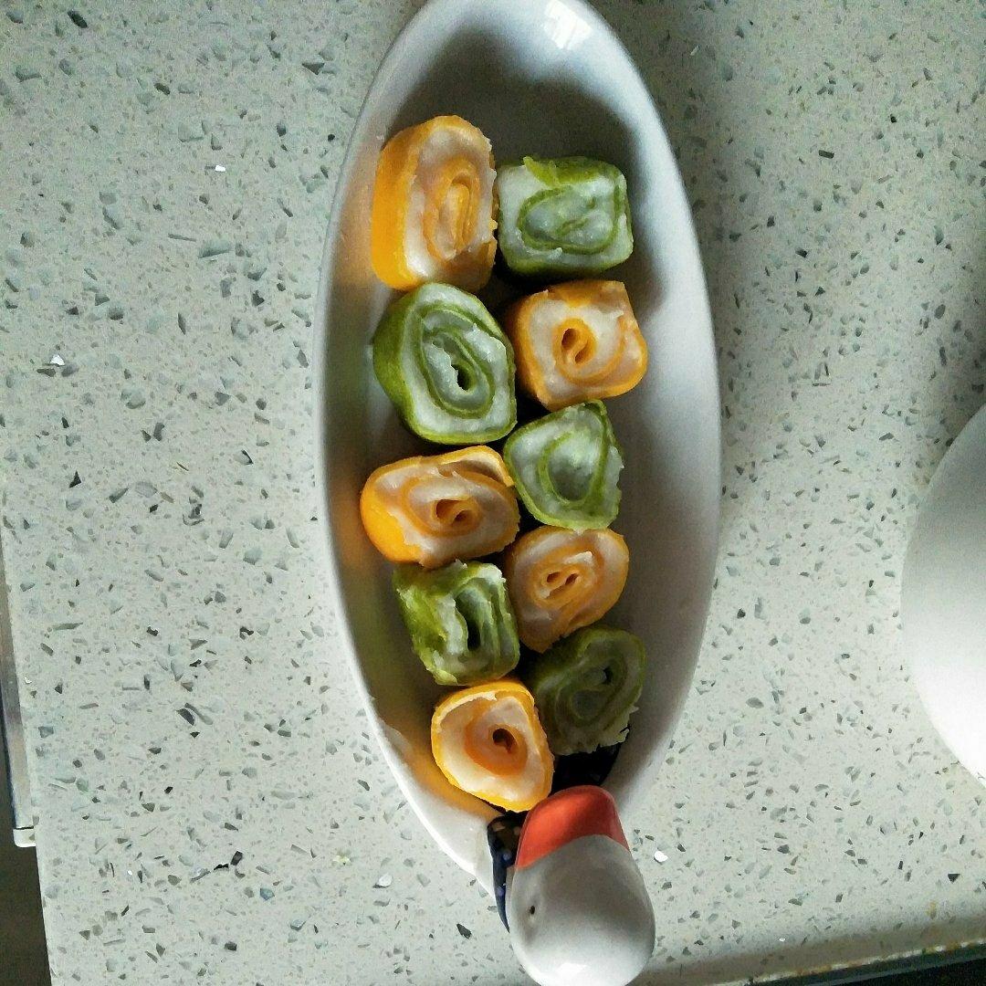 翡翠山药泥卷 宝宝辅食食谱