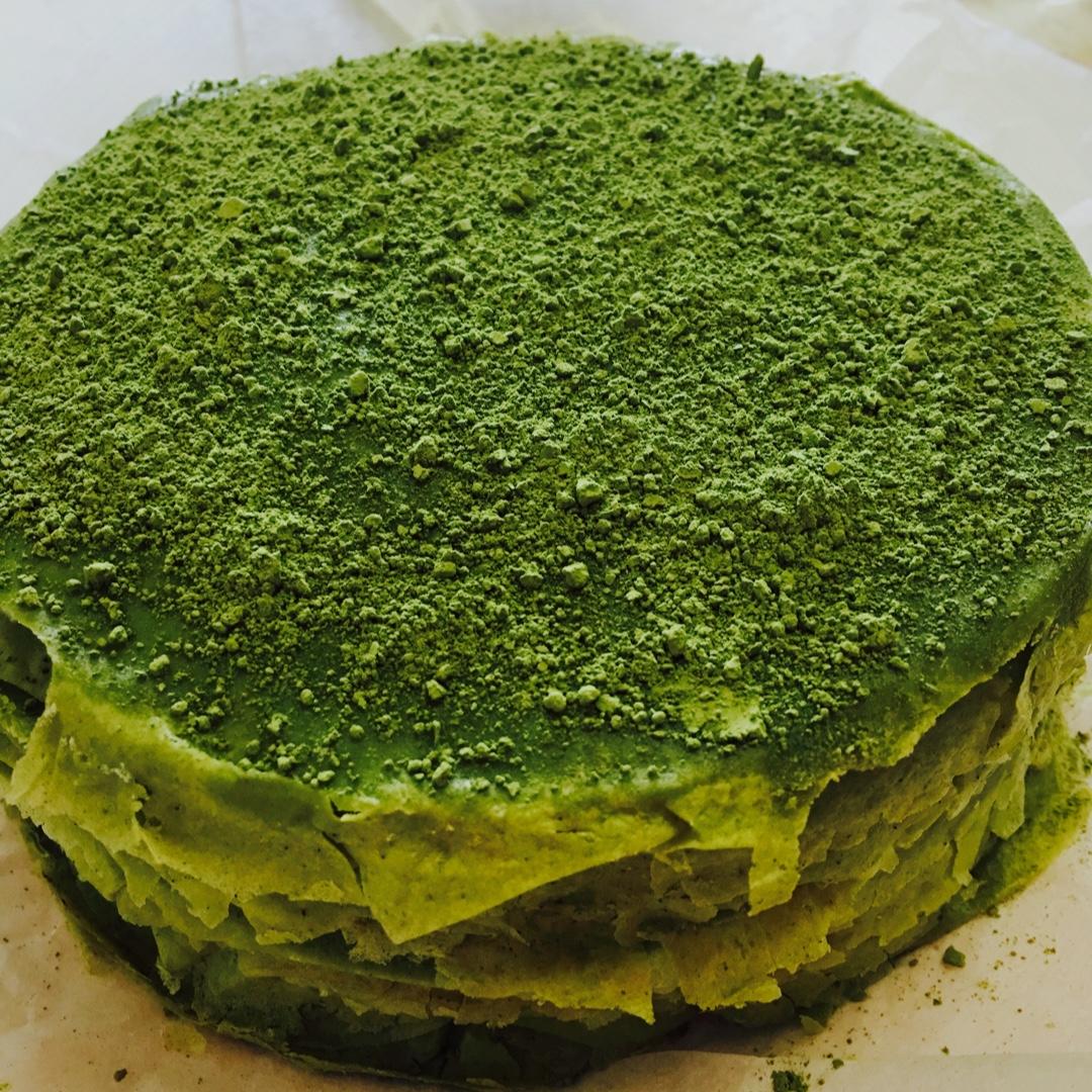 美味的煎蛋糕—抹茶千层蛋糕