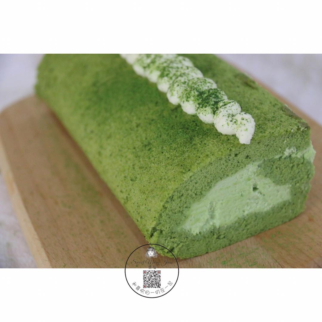 抹茶红豆蛋糕卷