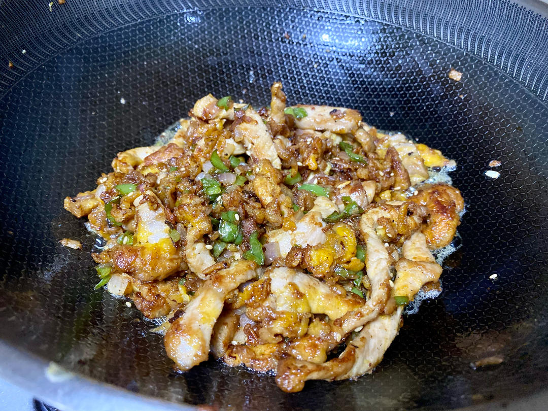 椒盐里脊（加洋葱）